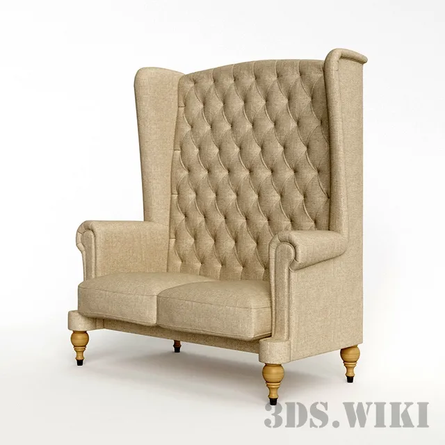 furniture – Double sofa chair 3D Model
