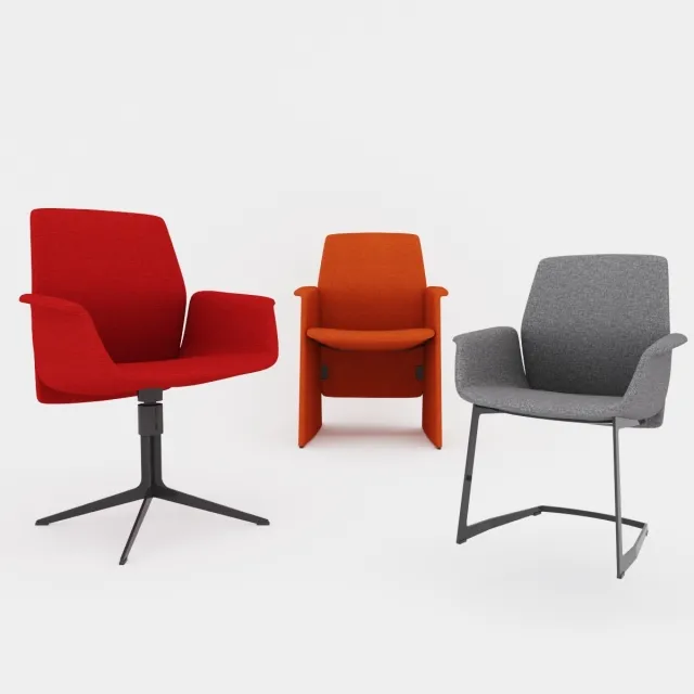 furniture – Downtown Visitor chairs and armchairs: President Executive Managerial Meeting and Visitor 3D Model