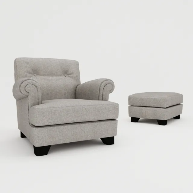 furniture – Dream On armchair pouf and sofa 3D Model