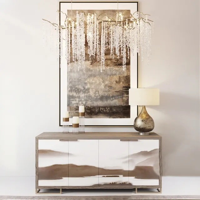 furniture – Dresser with decor 1 3D Model furniture – Dresser with decor 1 3D Model