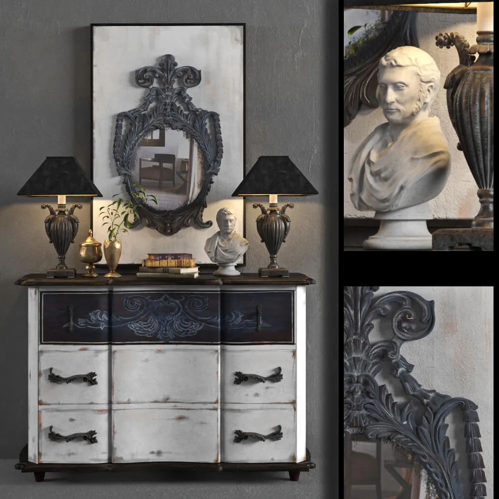 furniture – Dresser with mirror GuildMaster 3D Model furniture – Dresser with mirror GuildMaster 3D Model