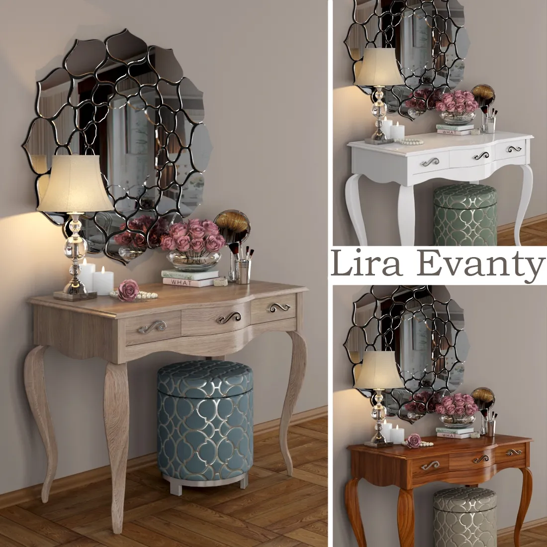furniture – Dressing table Lira from Evanty 3D Model furniture – Dressing table Lira from Evanty 3D Model