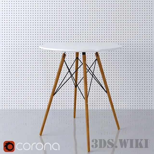 furniture – Eames DSW 80 table 3D Model furniture – Eames DSW 80 table 3D Model