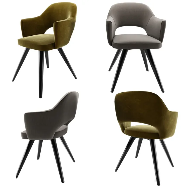 furniture – Eero Saarinen armchairs 008 3D Model