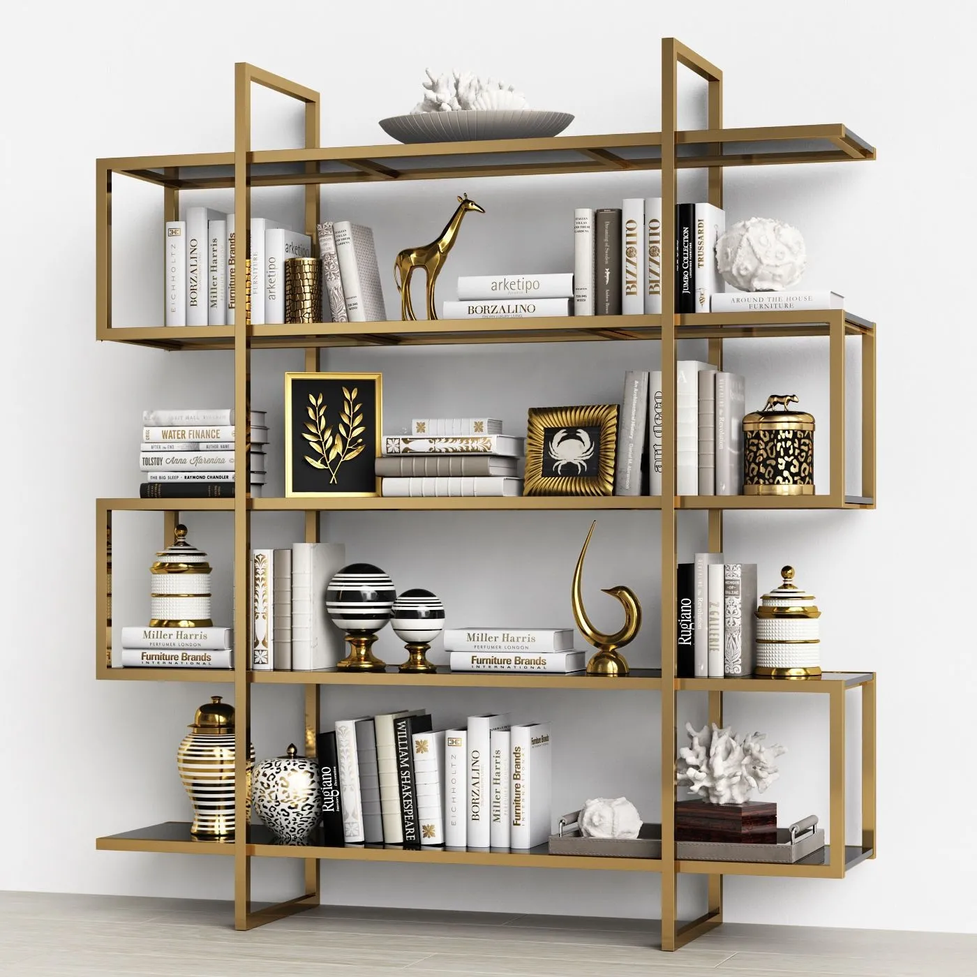 furniture – Eichholtz Shelves 3D Model furniture – Eichholtz Shelves 3D Model