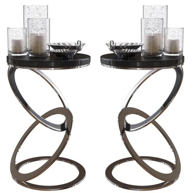 furniture – Eichholtz side table Bowls with accessories 3D Model