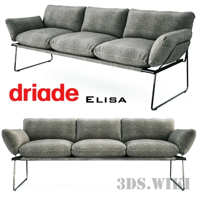 furniture – Elisa sofa 3D Model