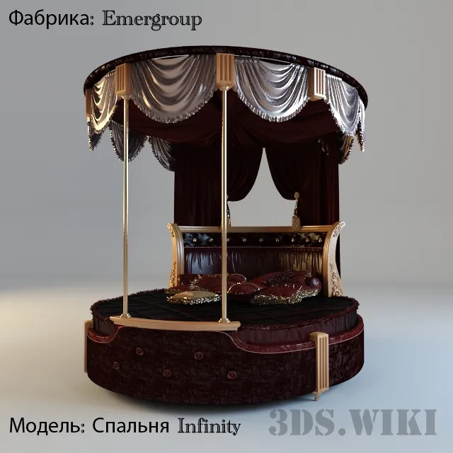 furniture – Emergroup Infinity bed 3D Model furniture – Emergroup Infinity bed 3D Model