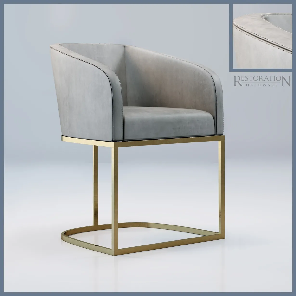 furniture – Emery Leather chair RH 3D Model