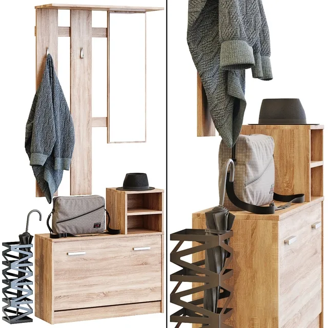 furniture – Entrance hall JYSK Gentofte 3D Model