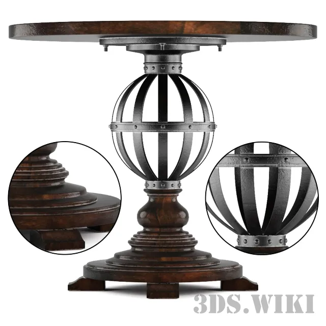 furniture – European Farmhouse Provencal Gardens Table 3D Model