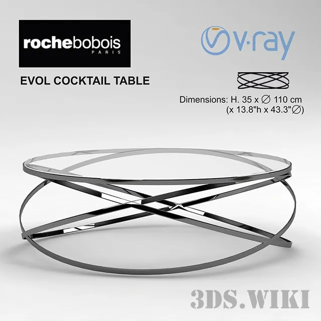 furniture – Evol Cocktail table 3D Model