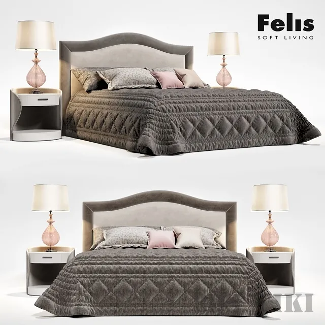 furniture – Felis Oscar Elegant Bed 3D Model furniture – Felis Oscar Elegant Bed 3D Model