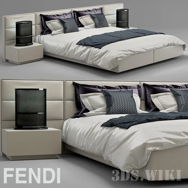 furniture – Fendi Casa Urano bed 3D Model furniture – Fendi Casa Urano bed 3D Model