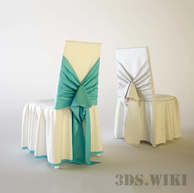 furniture – Festive chair cover 3D Model