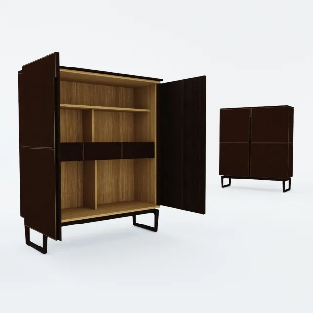 furniture – Fidelio Cabinet Storage Units Poltrona Frau 3D Model