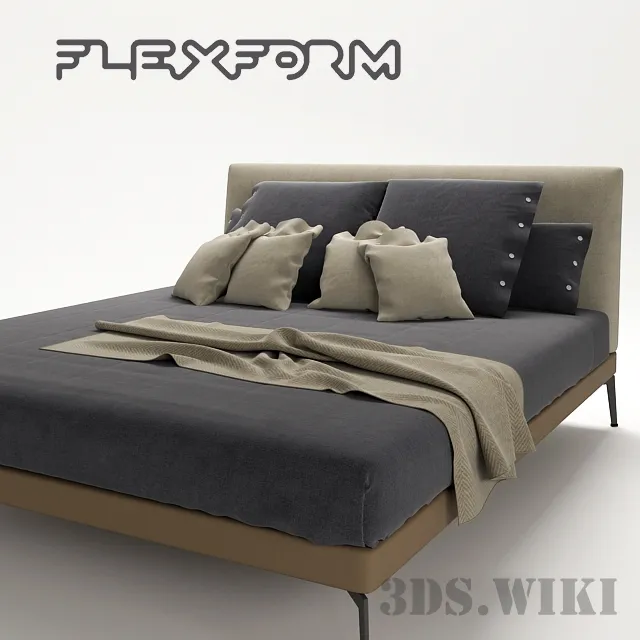 furniture – FLEXFORM bed 3D Model furniture – FLEXFORM bed 3D Model