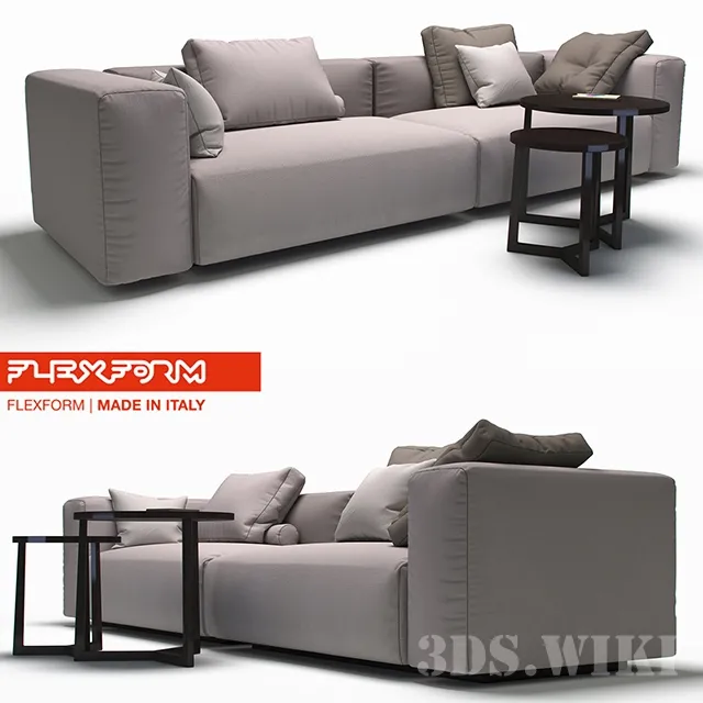 furniture – Flexform Lario sofa 217B3 3D Model furniture – Flexform Lario sofa 217B3 3D Model