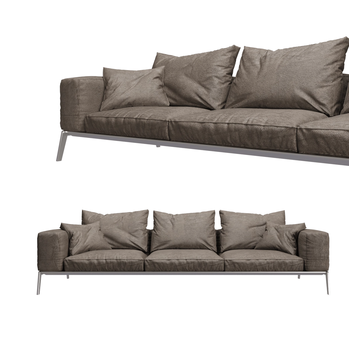 furniture – Flexform Lifesteel sofa 3D Model furniture – Flexform Lifesteel sofa 3D Model