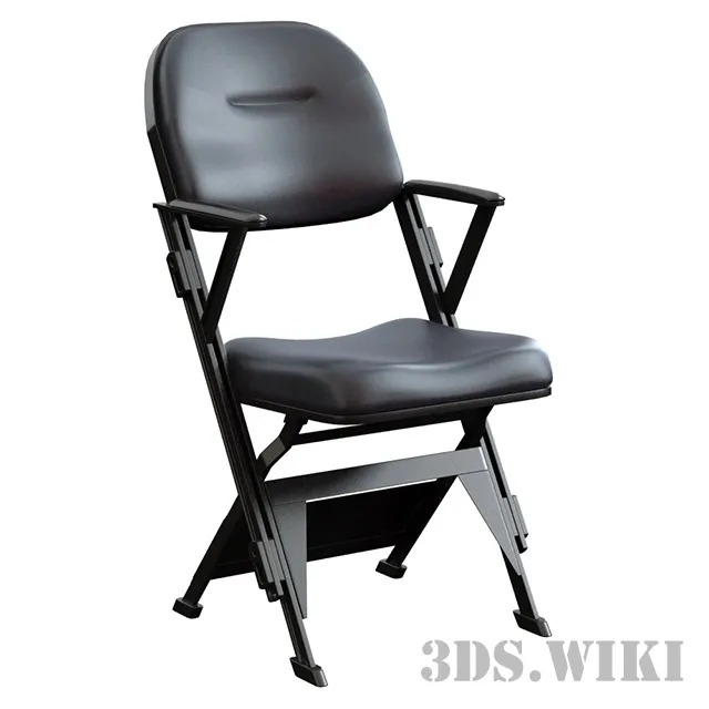 furniture – Folding leather chair 3D Model