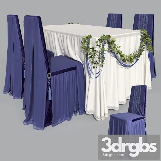 Furniture for a banquet 2 2 3D Model Download Furniture for a banquet 2 2 3D Model Download