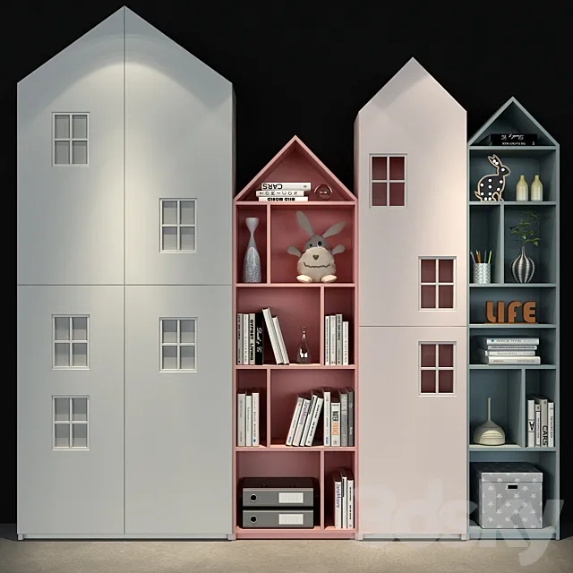 Furniture for a children 0138 3D Model