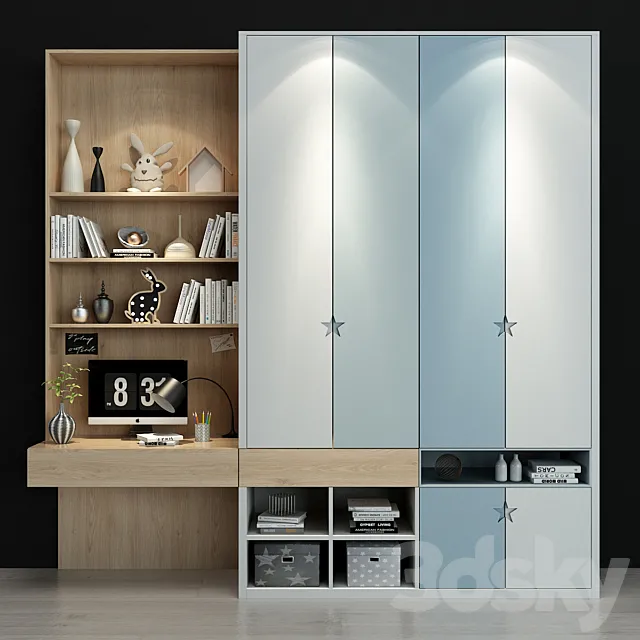 Furniture for a children 0145 3D Model