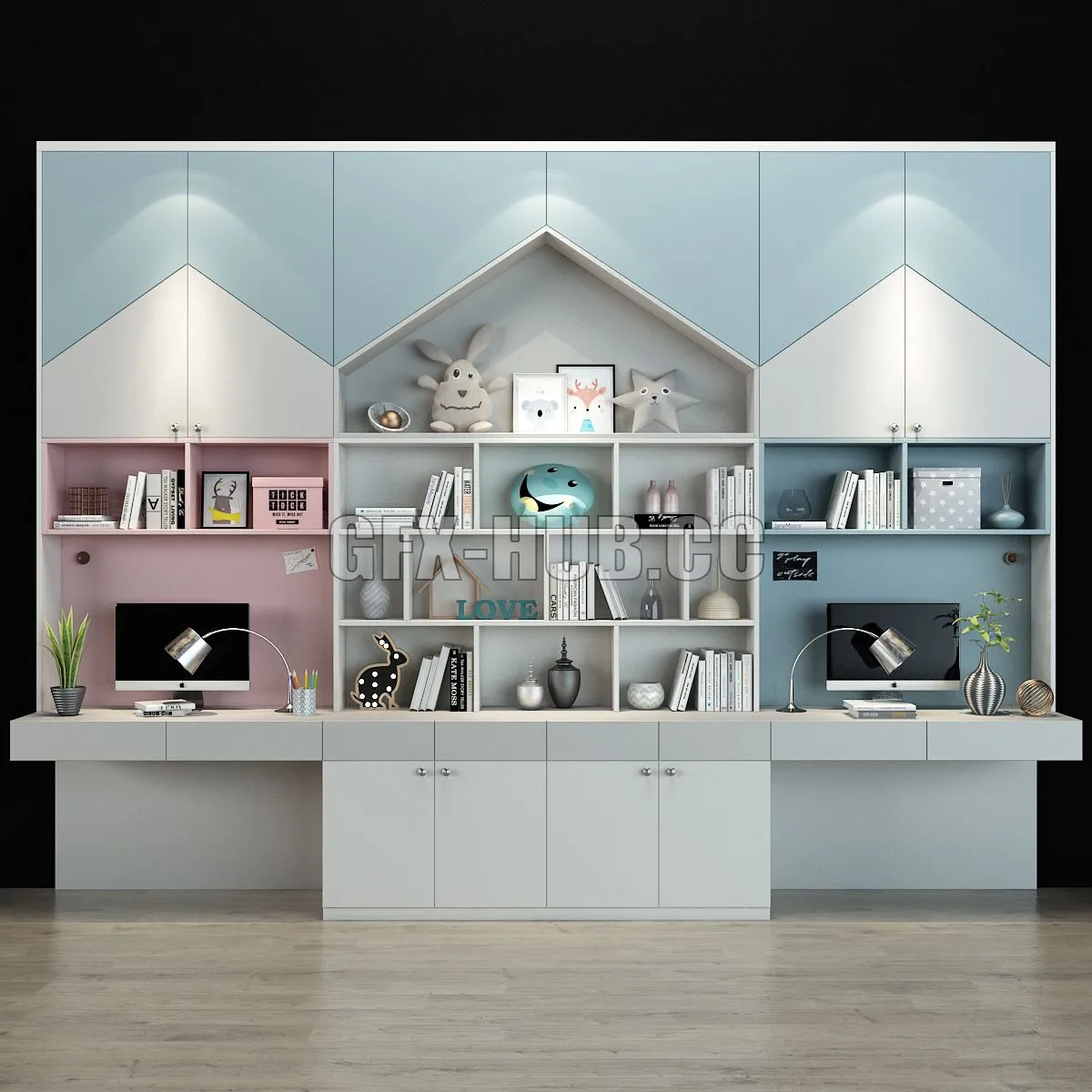 Furniture for a children 0146 3D Model