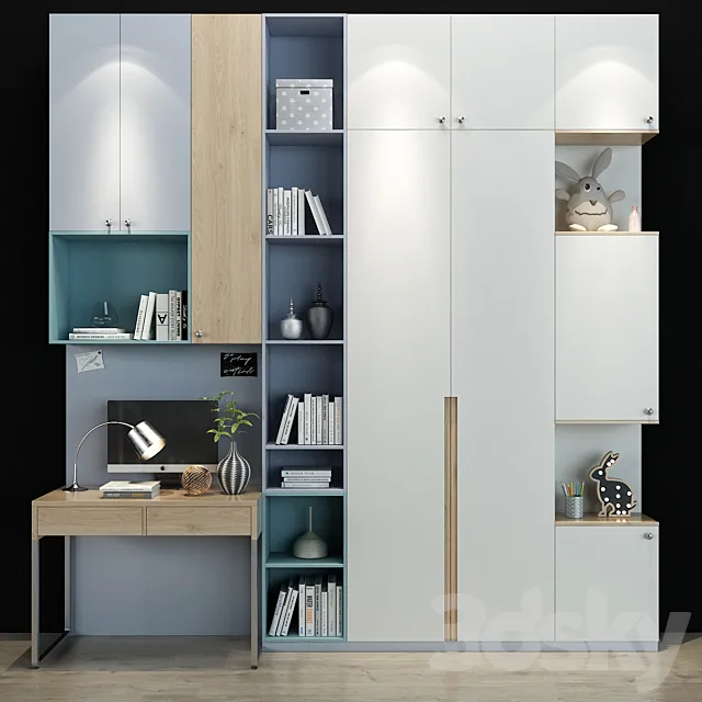 Furniture for a children 0152 3D Model