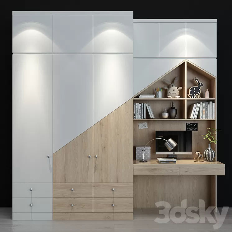 Furniture for a children 0166 3D Model Furniture for a children 0166 3D Model