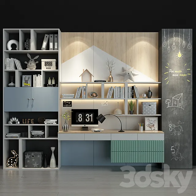 Furniture for a children 0171 3D Model