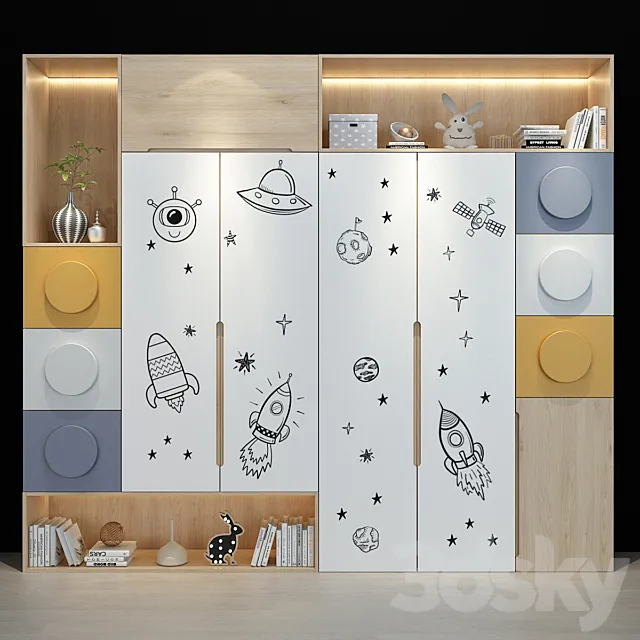 Furniture for a children 0173 3D Model