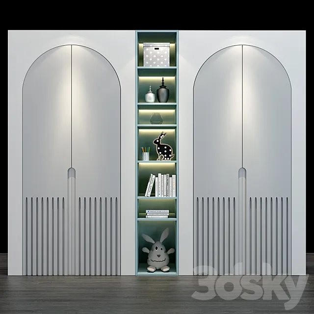 Furniture for a children 0174 3D Model