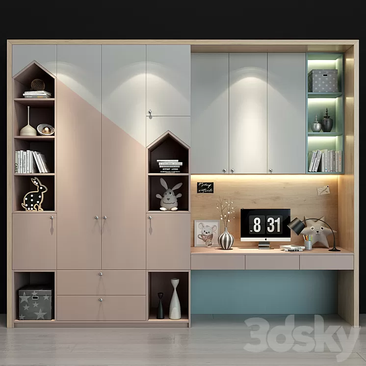 Furniture for a children 0243 3D Model Furniture for a children 0243 3D Model