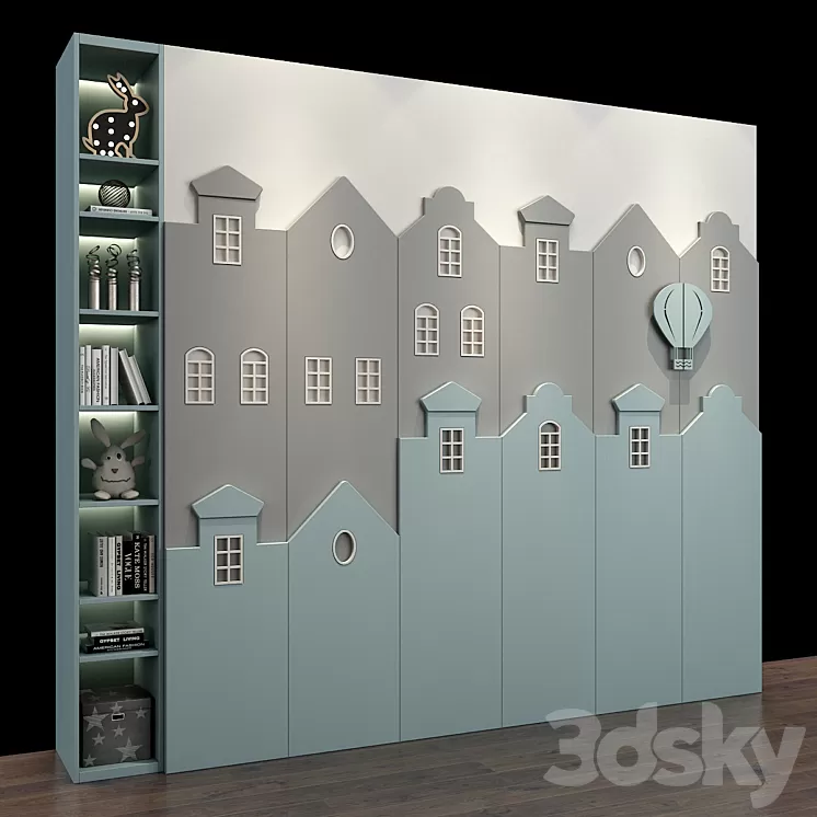 Furniture for a children 0251 3D Model Furniture for a children 0251 3D Model