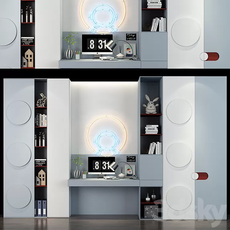 Furniture for a children 0275 3D Model Furniture for a children 0275 3D Model