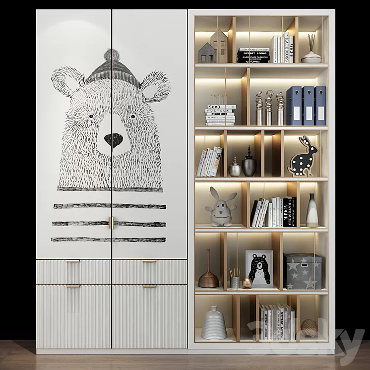 Furniture for a children 0280 3D Model Furniture for a children 0280 3D Model