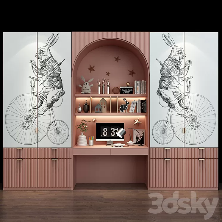 Furniture for a children 0284 3D Model Furniture for a children 0284 3D Model