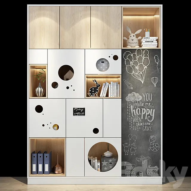 Furniture for a children 0297 3D Model