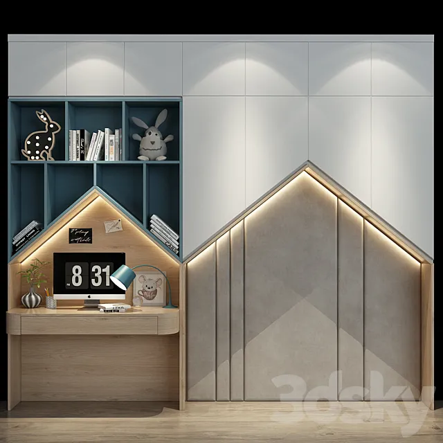 Furniture for a children 0311 3D Model