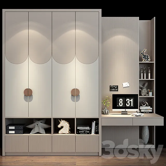 Furniture for a children 0335 3D Model