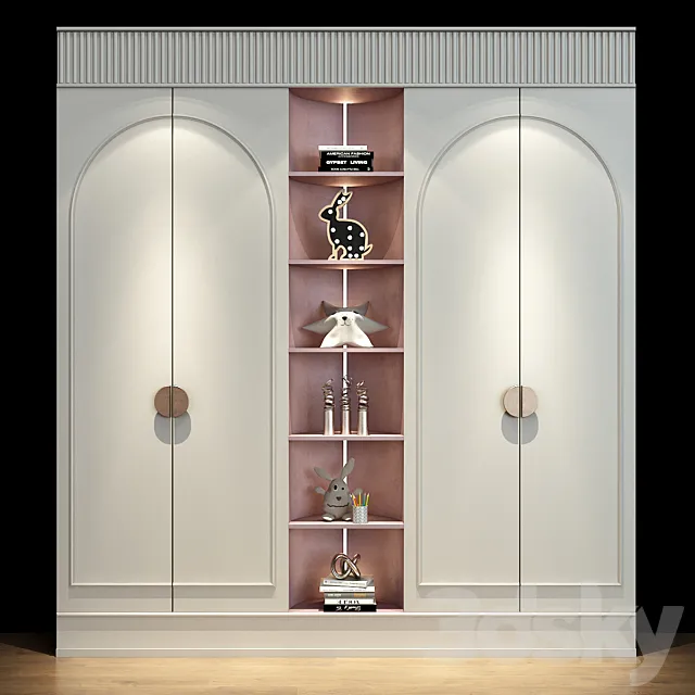 Furniture for a children 0336 3D Model