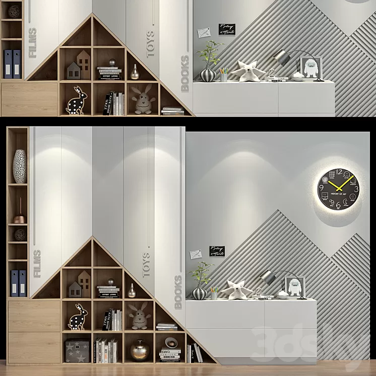 Furniture for a children 0349 3D Model