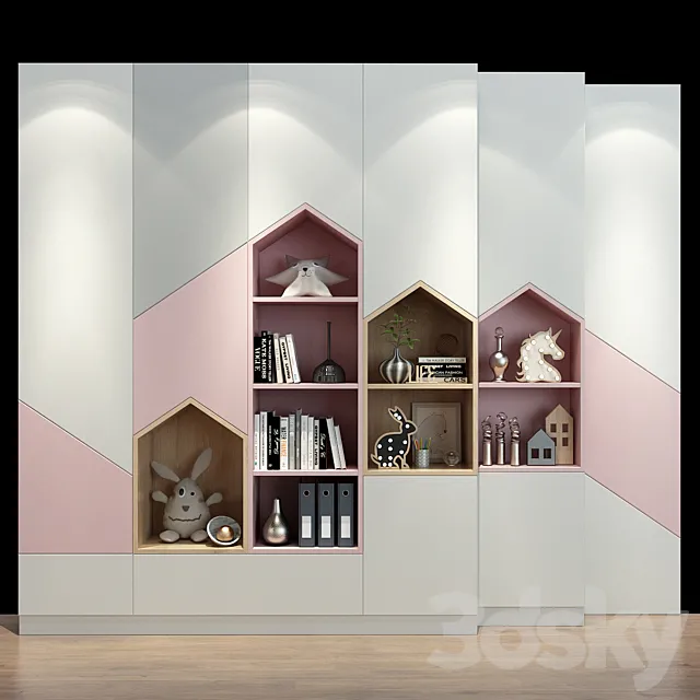 Furniture for a children 0359 3D Model