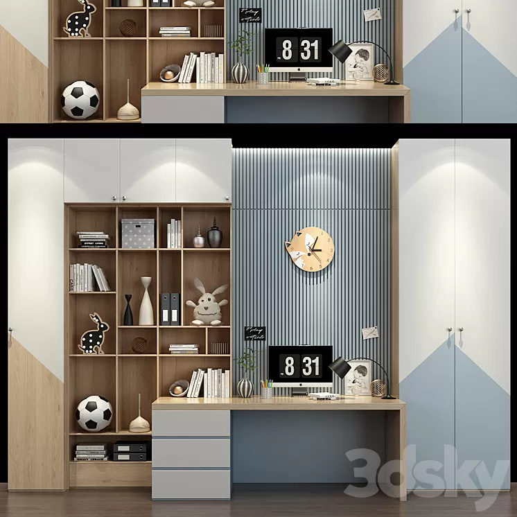 Furniture for a children 0373 3D Model