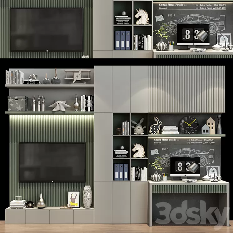 Furniture for a children 0390 3D Model