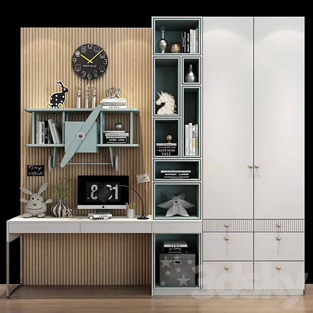 Furniture for a children 0444 3D Model