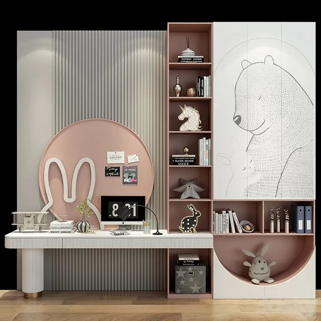 Furniture for a children 0447 3D Model