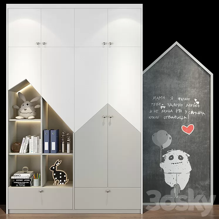 Furniture for a children 0477 3D Model Furniture for a children 0477 3D Model