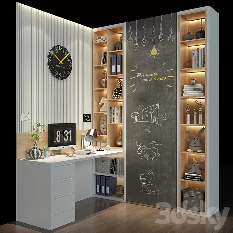 Furniture for a children 0486 3D Model Furniture for a children 0486 3D Model